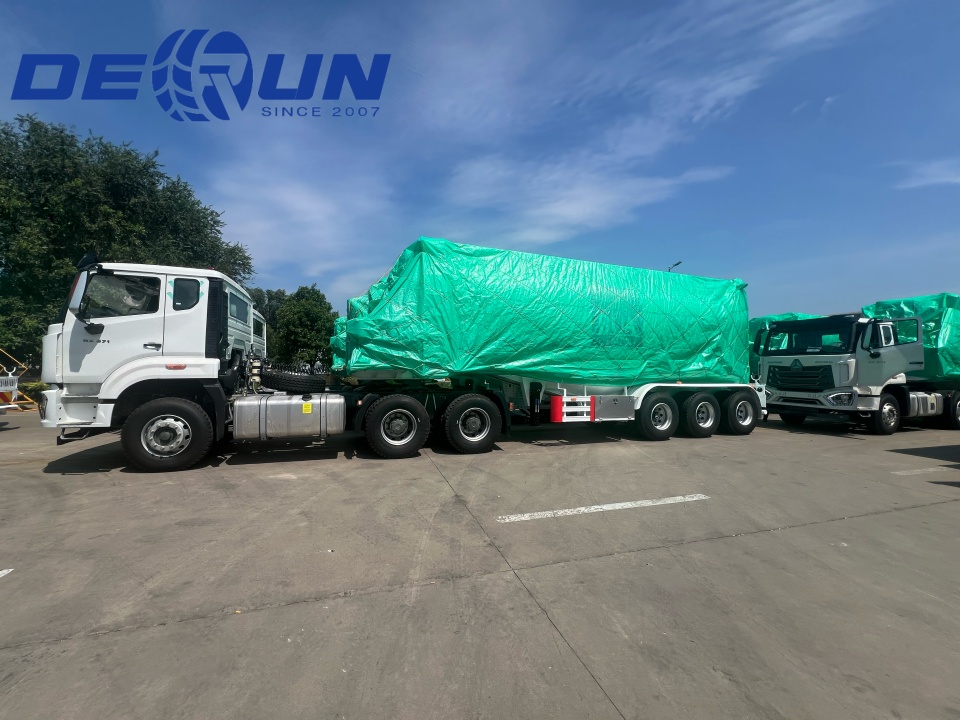 „Tri-Axle Cement Tank“ pusiau priekabos yra pasirengusios vykti į JAE