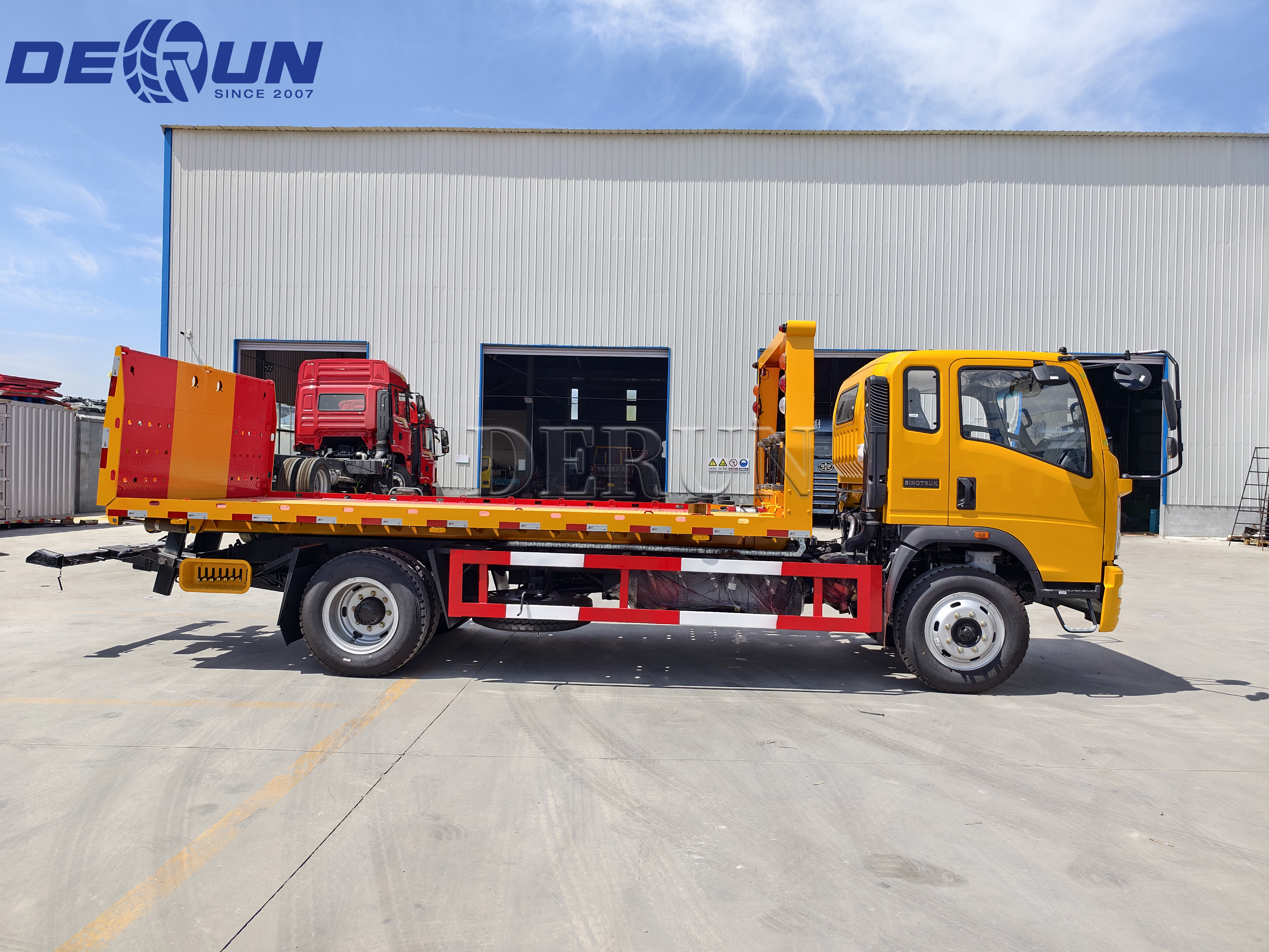 Sinotruk HOWO 4x2 Wrecker Truck bus išsiųstas į Nikaragvą